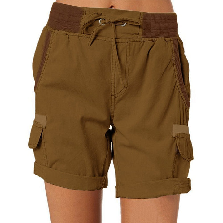 Bequeme lässige Shorts mit hoher Taille - Gem