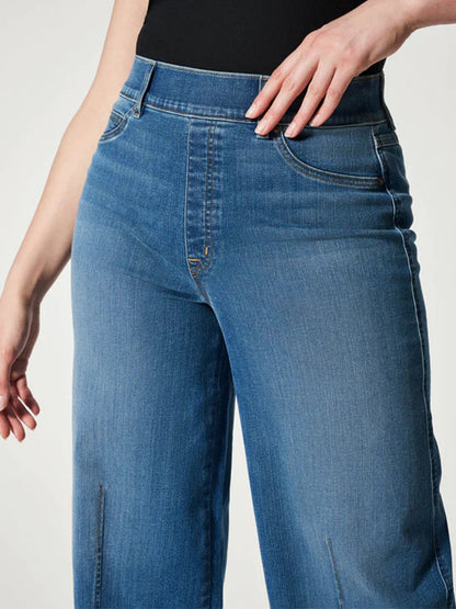 Pull-On Jeans mit weiten Beinen - Neri