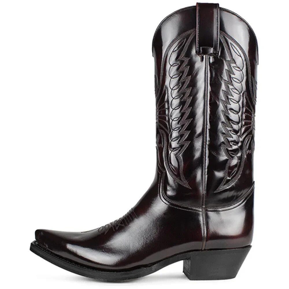 Moderne Herren-Westernstiefel aus Leder - Gideon