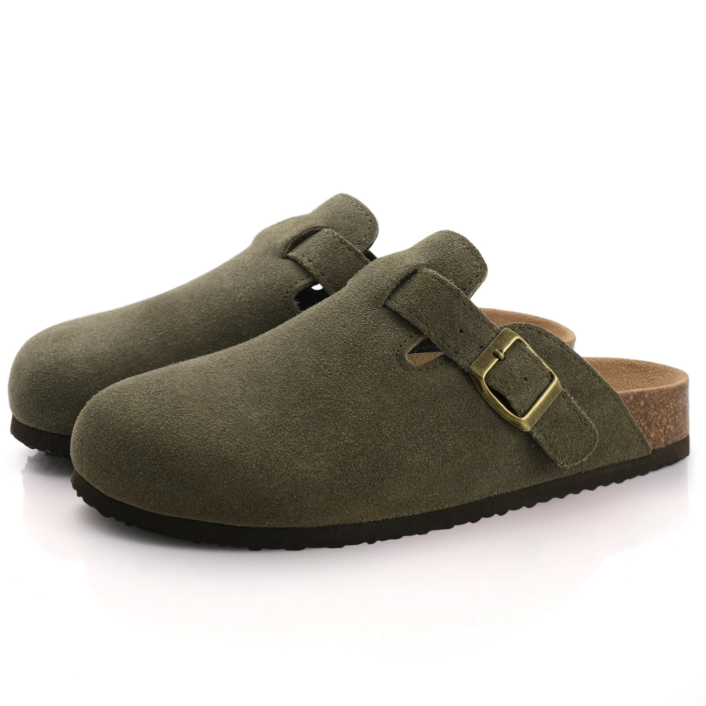 Robuste Wildleder-Clogs - Charmie