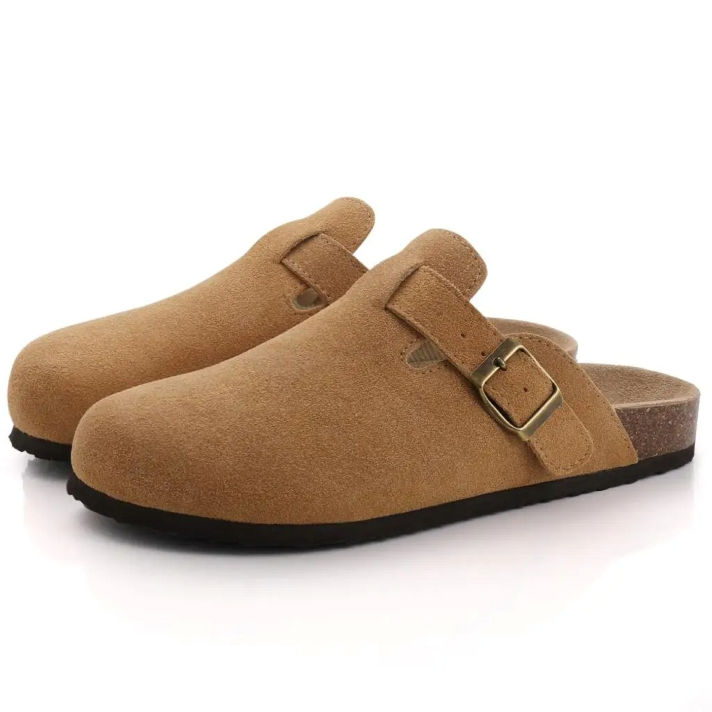 Robuste Wildleder-Clogs - Charmie