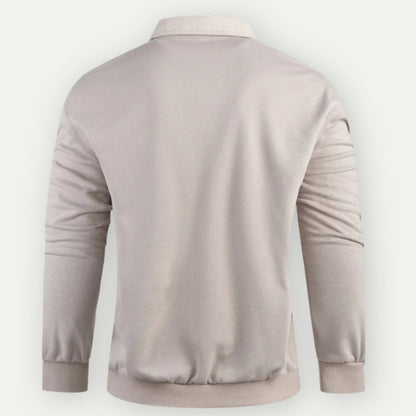 Klassisches Pullover-Sweatshirt mit Kragen - Gab