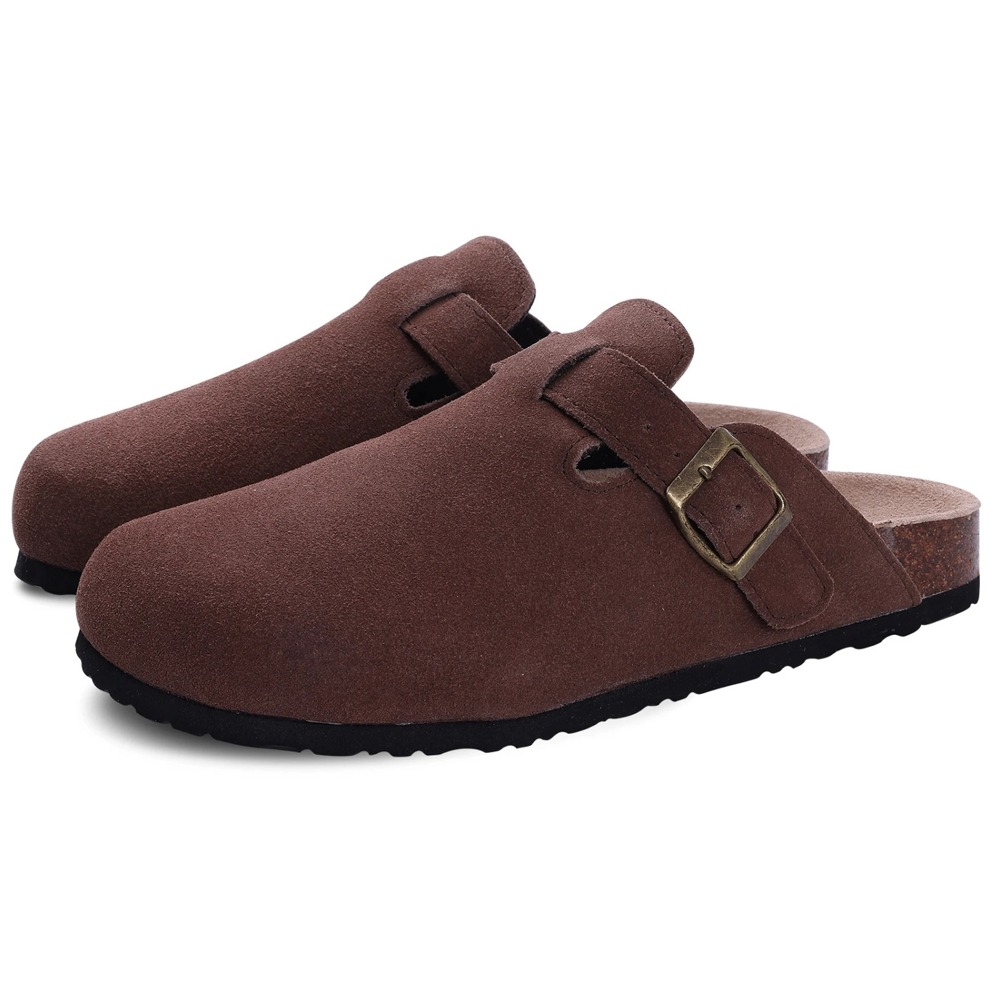 Robuste Wildleder-Clogs - Charmie