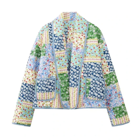 Vintage Patchwork Damenjacke - Alisha