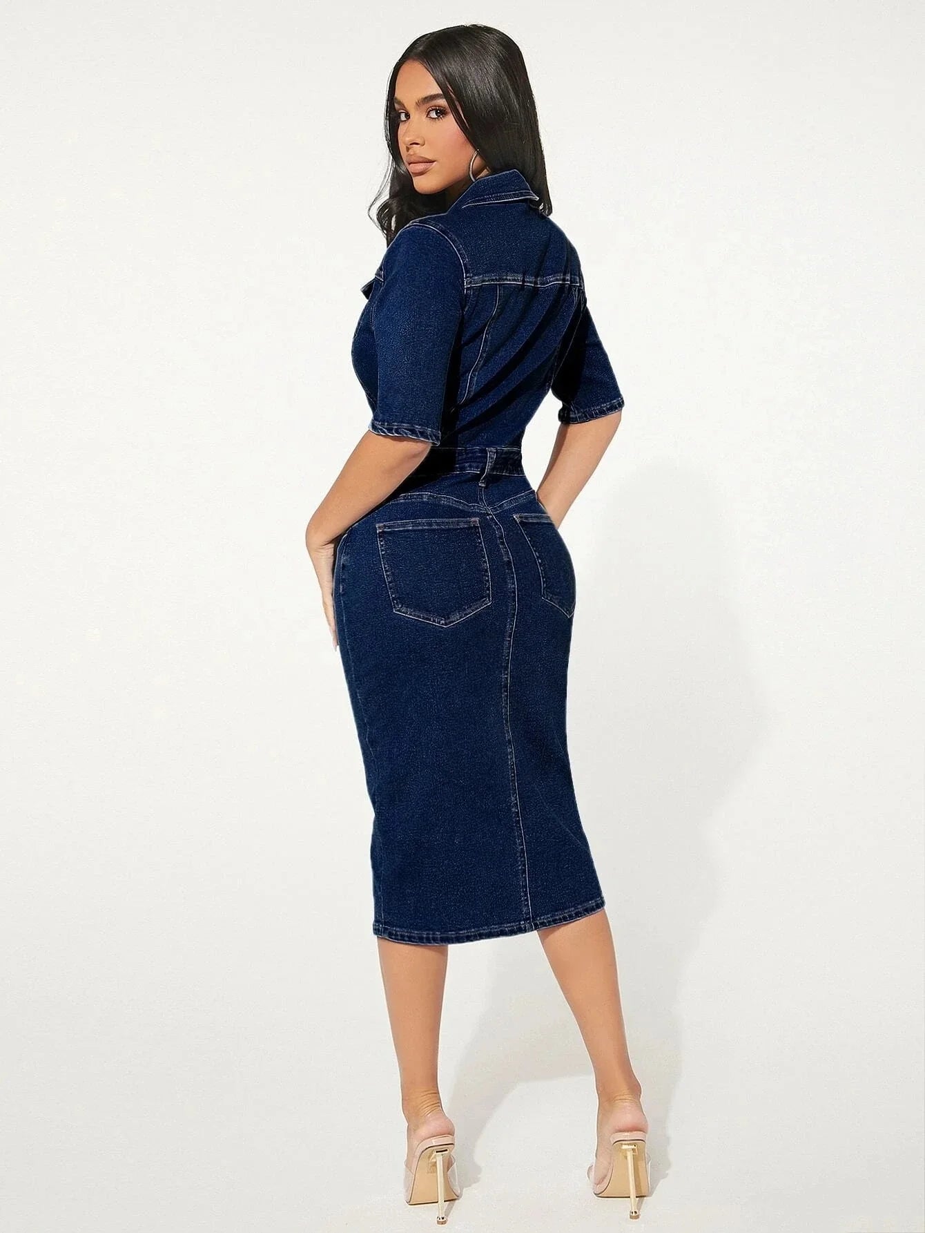 Elegantes Denim-Kleid - Carena