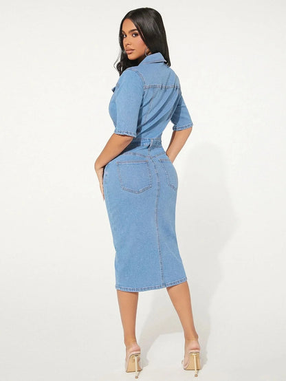 Elegantes Denim-Kleid - Carena