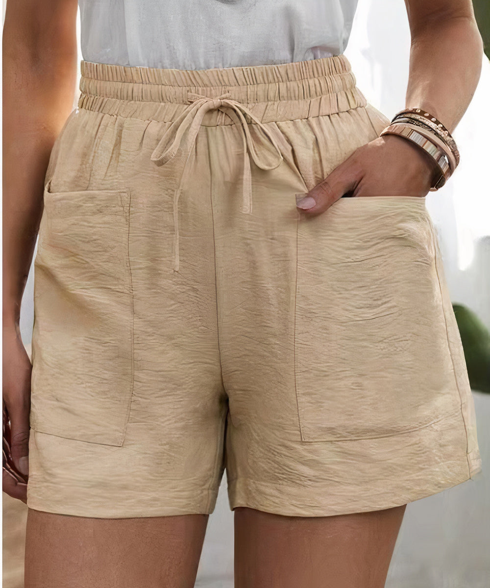 Hochtaillierte Sommershorts für Frauen - Cece