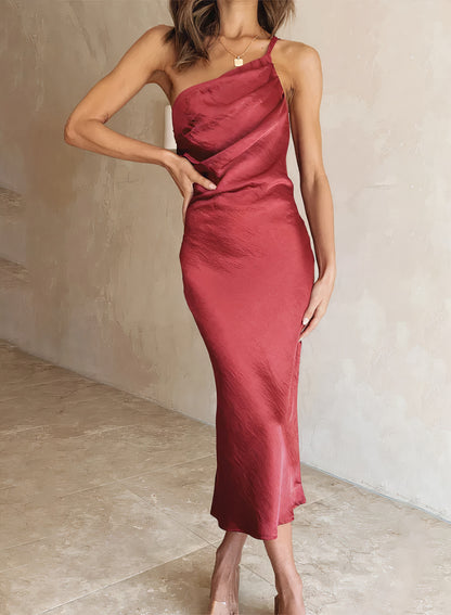 Elegantes Kleid mit einer Schulter - Estele