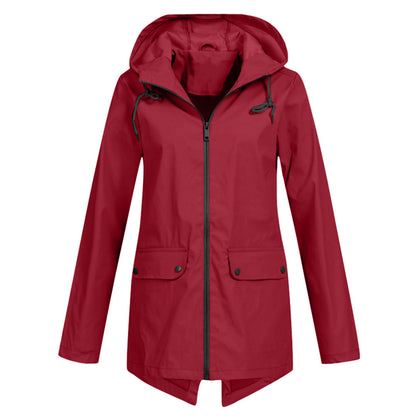 Lange elegante Regenjacke für Frauen - Isa