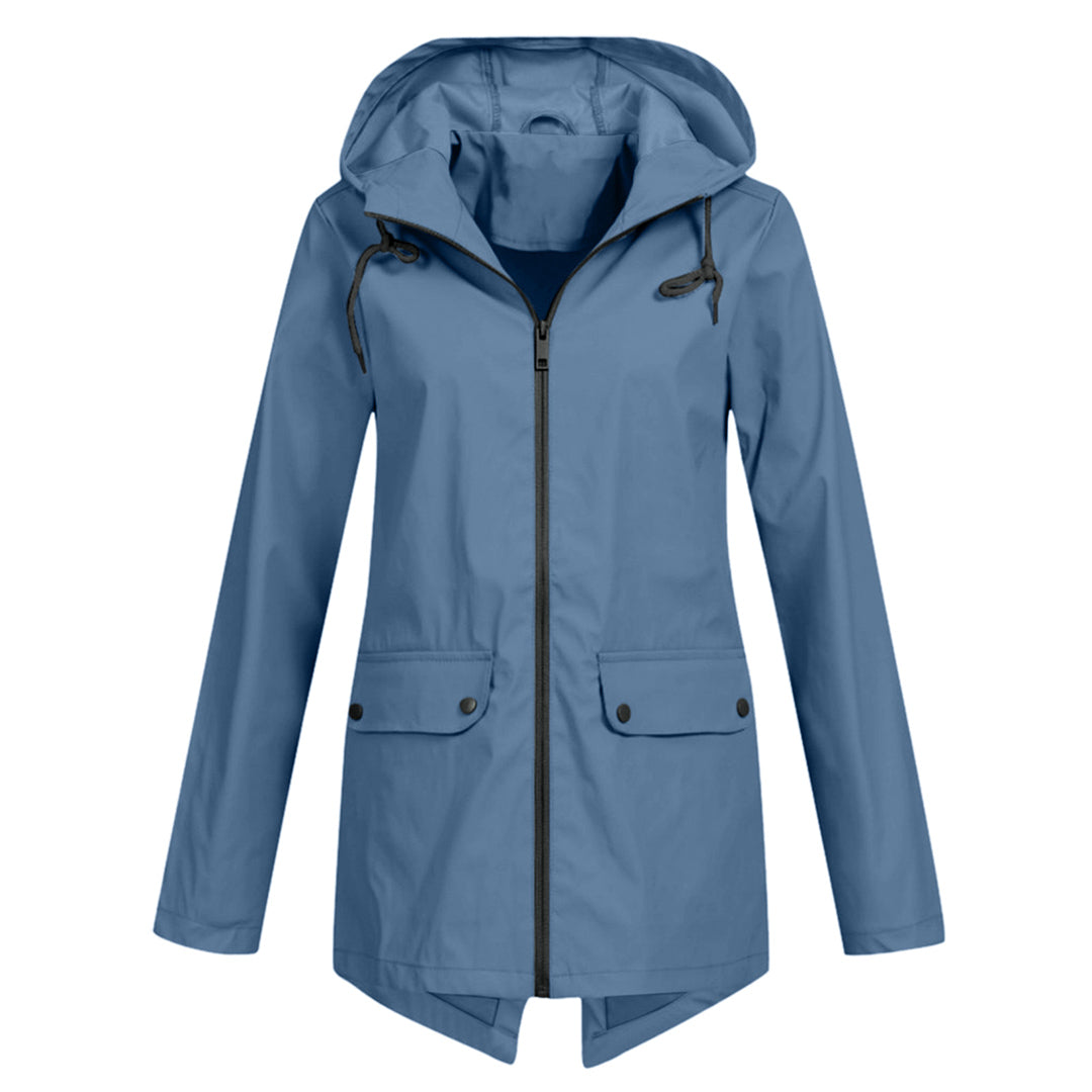 Lange elegante Regenjacke für Frauen - Isa