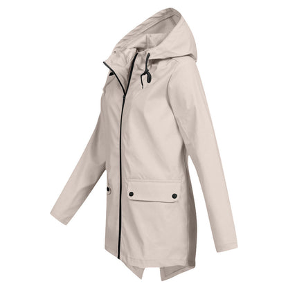 Lange elegante Regenjacke für Frauen - Isa