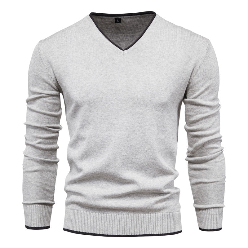 Slim Fit Pullover mit V-Ausschnitt - Toph