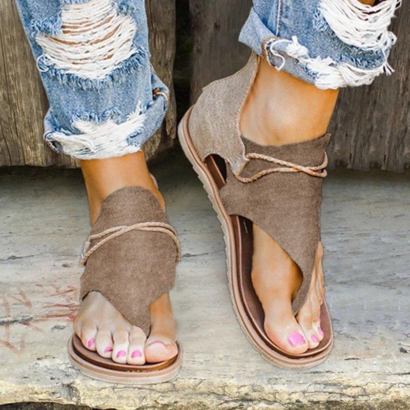 Boho-Sandalen mit Tiermuster - Lilly