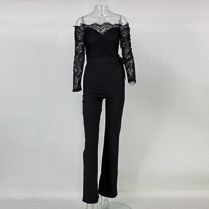 Jumpsuit mit langen Ärmeln und Spitze - Ceara