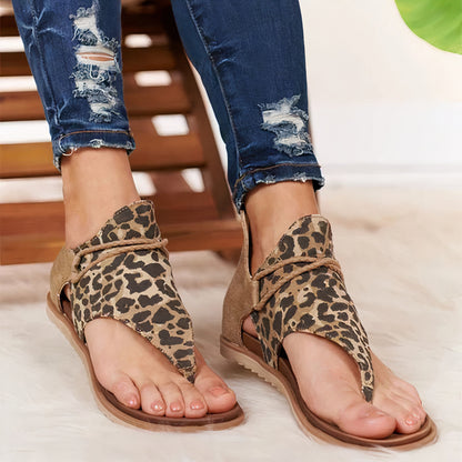 Boho-Sandalen mit Tiermuster - Lilly