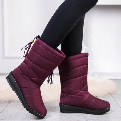 Warme weiche Damen-Winterstiefel - Suze