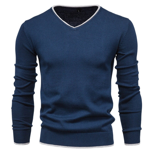 Slim Fit Pullover mit V-Ausschnitt - Toph