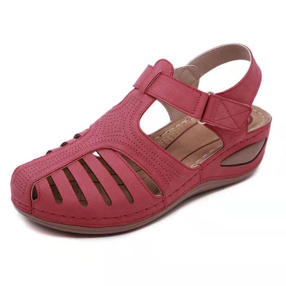 Orthopädische Sandalen aus Leder im Vintage-Stil - Mele