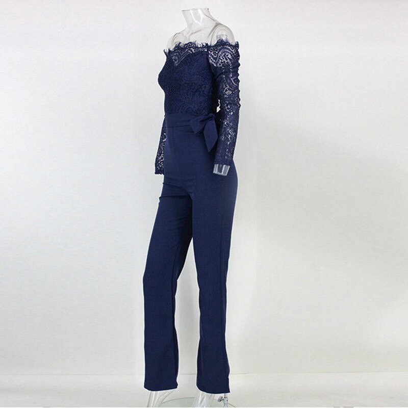 Jumpsuit mit langen Ärmeln und Spitze - Ceara