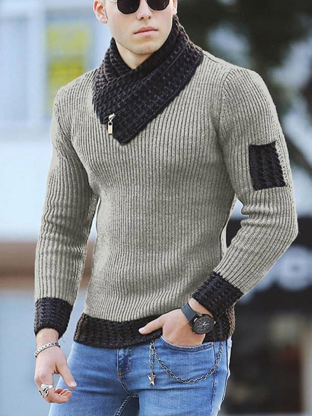 Gestrickter Pullover im Vintage-Stil für Männer - Lawrence