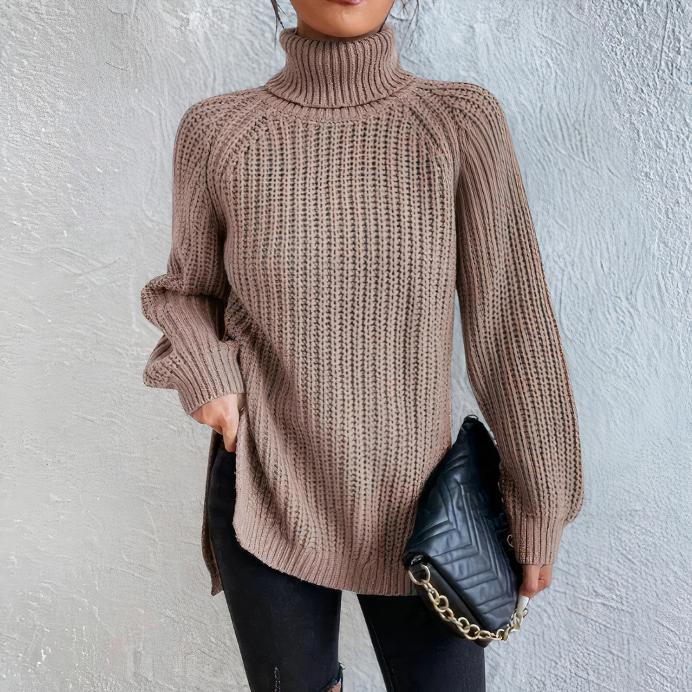 Eleganter Rollkragen-Strickpullover - Kaliyah