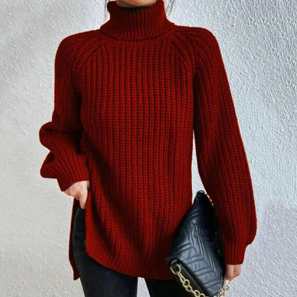 Eleganter Rollkragen-Strickpullover - Kaliyah