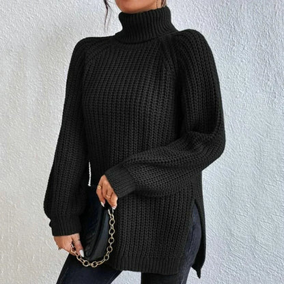 Eleganter Rollkragen-Strickpullover - Kaliyah