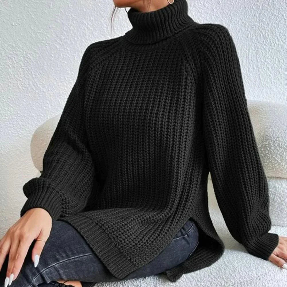 Eleganter Rollkragen-Strickpullover - Kaliyah