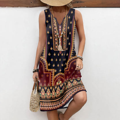 Ärmelloses Boho-Kleid - Maki