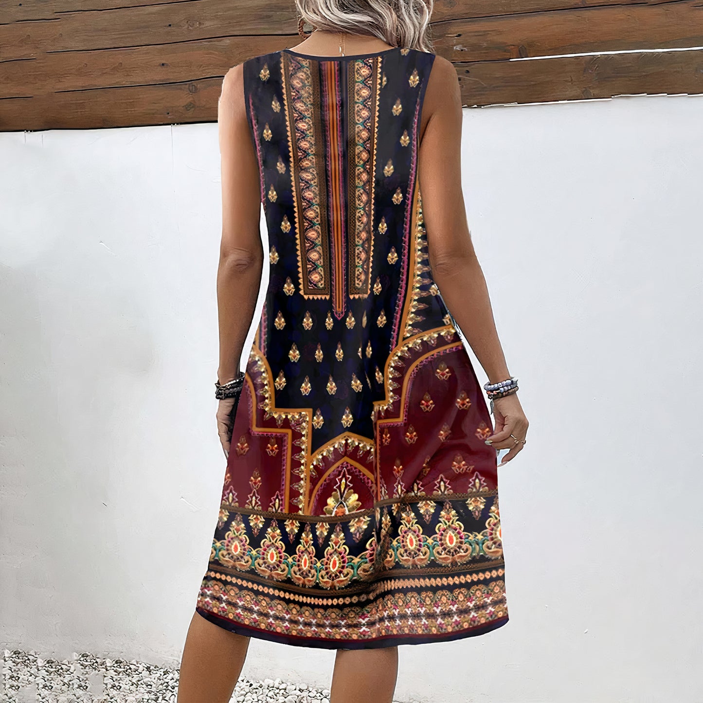 Ärmelloses Boho-Kleid - Maki