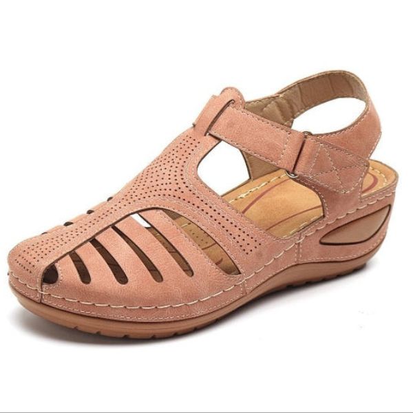 Orthopädische Sandalen aus Leder im Vintage-Stil - Mele