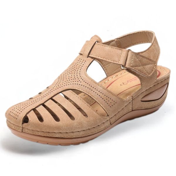 Orthopädische Sandalen aus Leder im Vintage-Stil - Mele