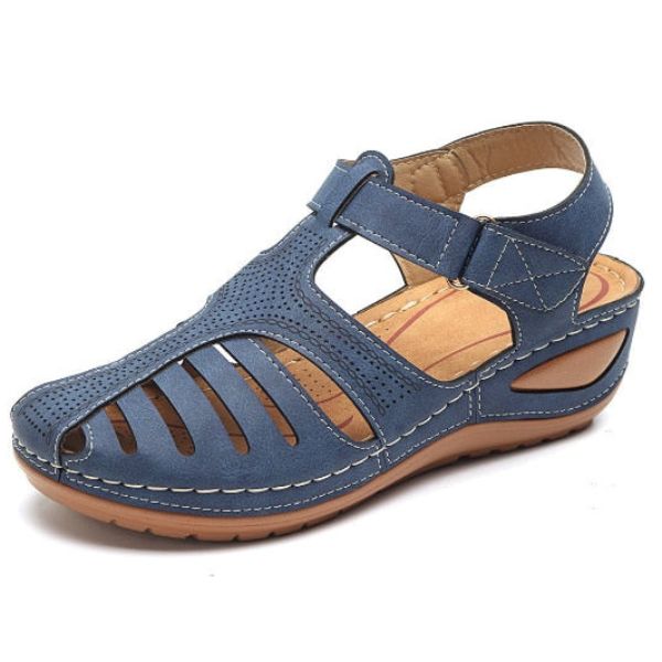 Orthopädische Sandalen aus Leder im Vintage-Stil - Mele