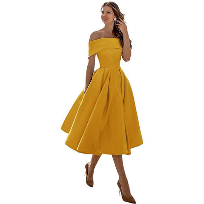 Elegantes Partykleid aus Satin - Abony