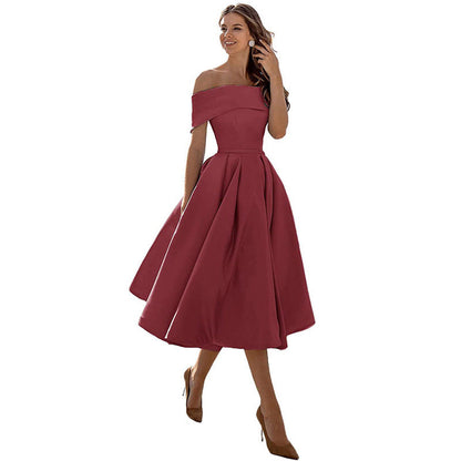 Elegantes Partykleid aus Satin - Abony