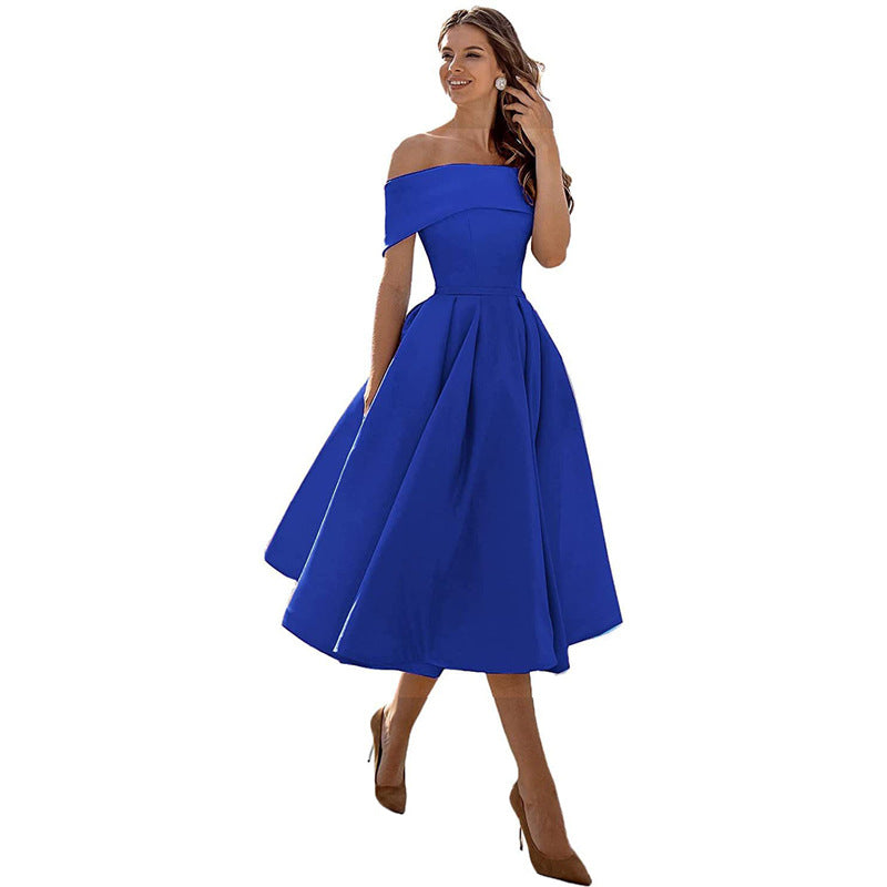 Elegantes Partykleid aus Satin - Abony