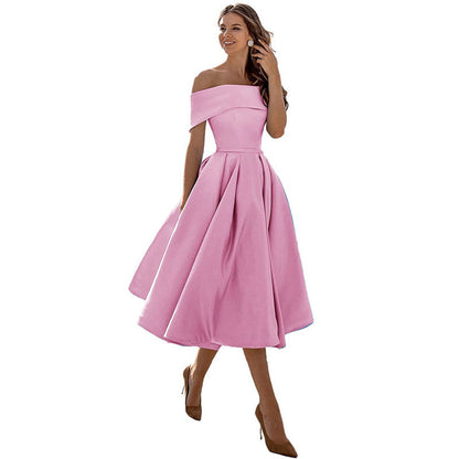 Elegantes Partykleid aus Satin - Abony