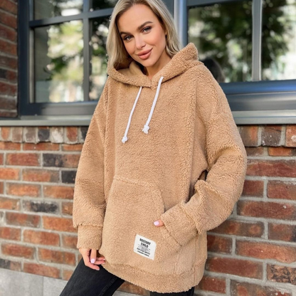 Modischer Plüsch-Hoodie - Rachel