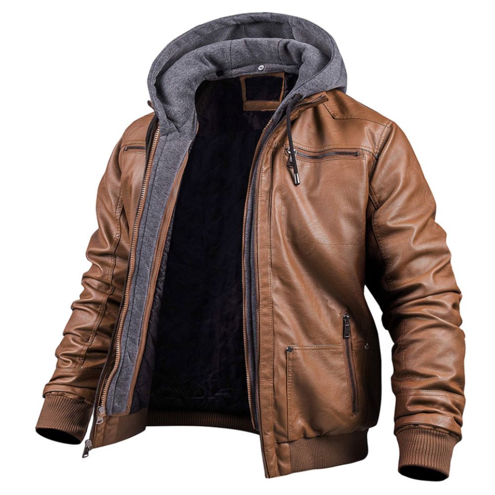 Stylische Premium-Leder-Winterjacke - Rikki