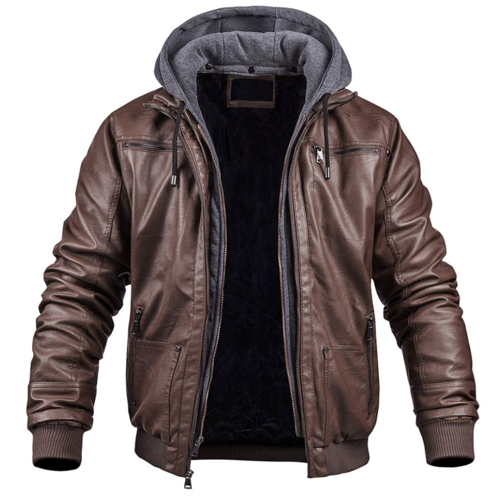 Stylische Premium-Leder-Winterjacke - Rikki