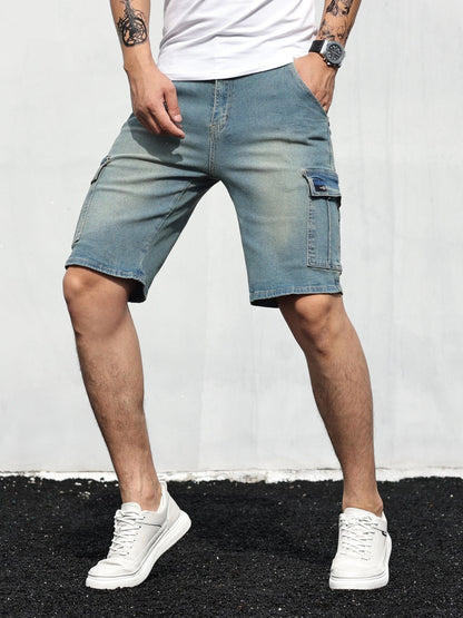 Cargo-Denim- Kurzhose für Männer -  Roley