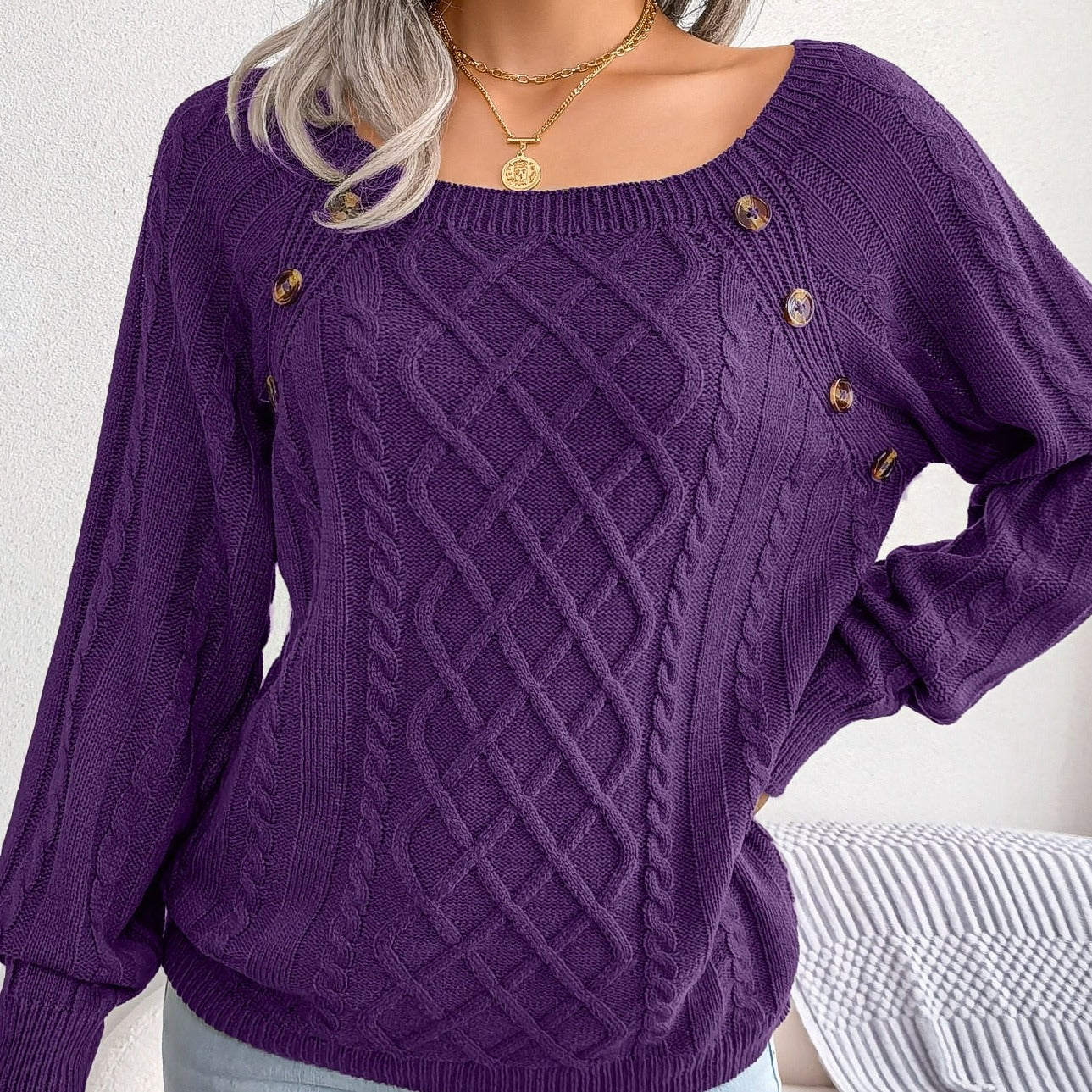 Stilvoller Strickpullover für Frauen - Adelinda