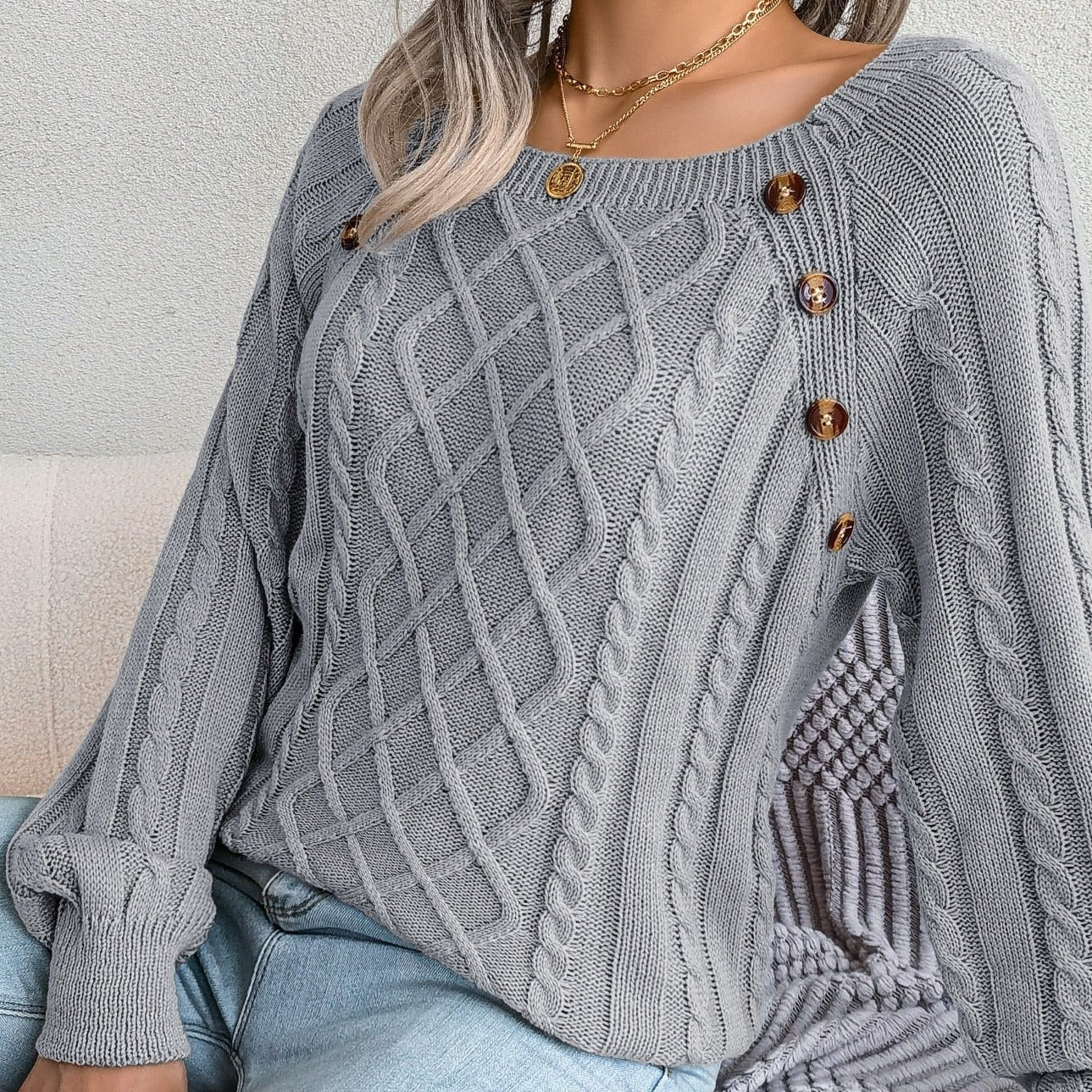 Stilvoller Strickpullover für Frauen - Adelinda