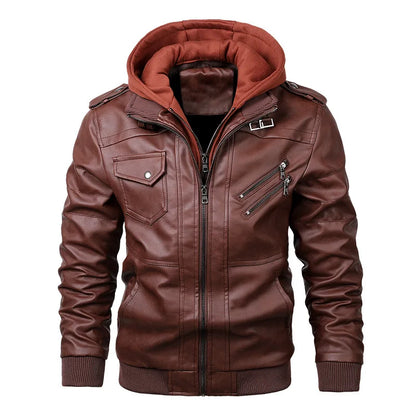 Herren Casual Lederjacke für den Winter - Roen