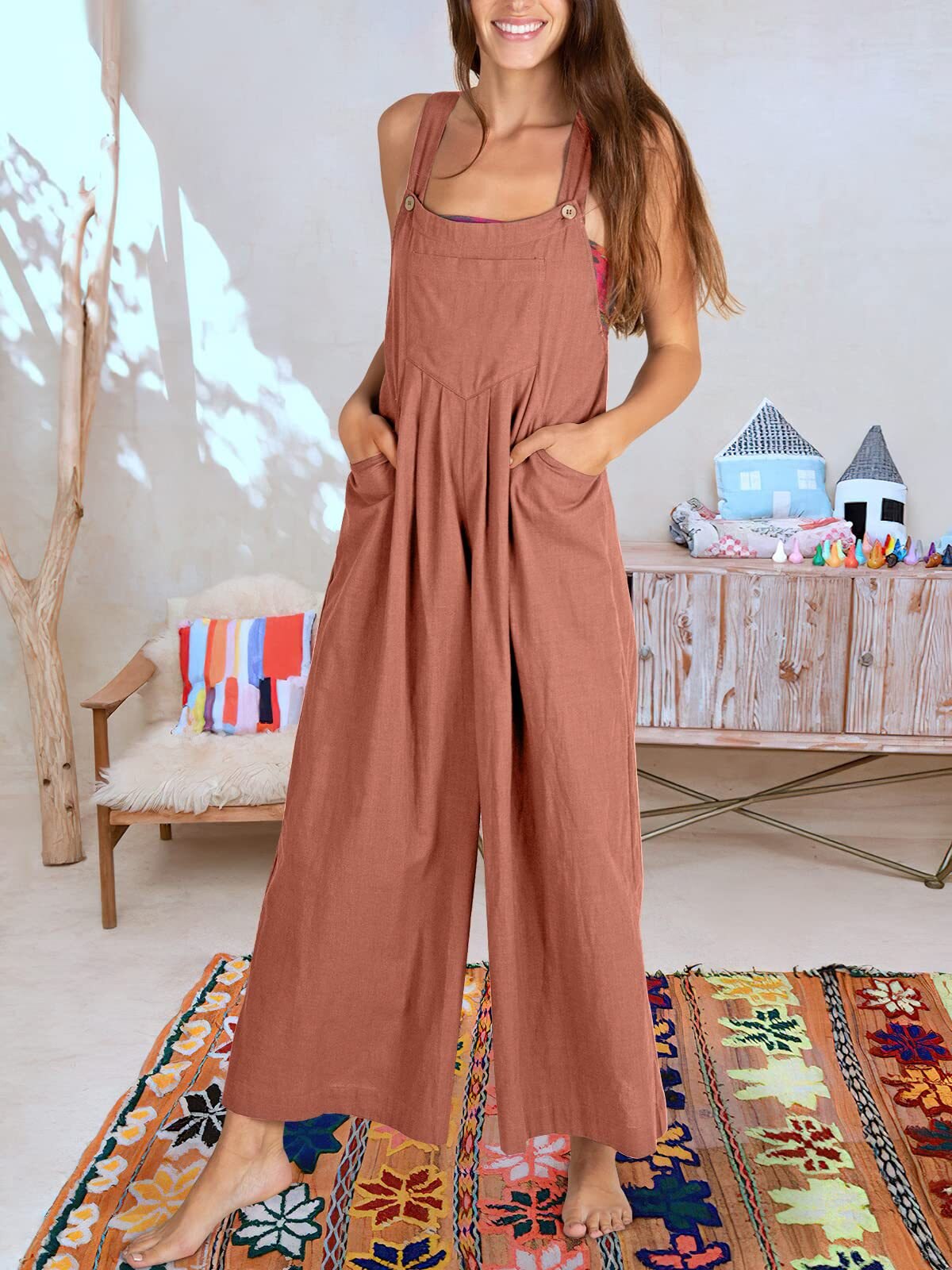 Ärmelloser Jumpsuit für Frauen - Tara