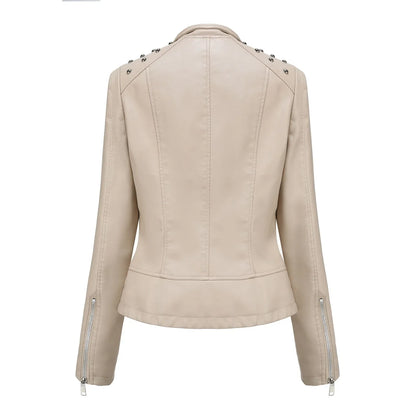 Stylische Slim Lederjacke - Doutzen