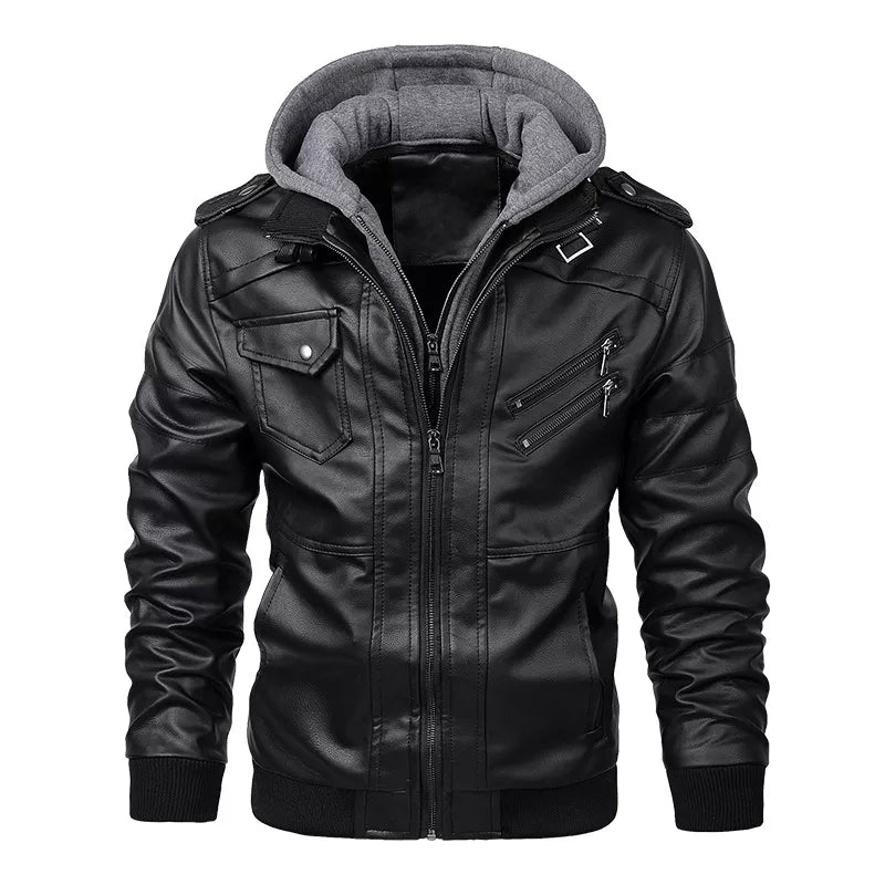 Herren Casual Lederjacke für den Winter - Roen