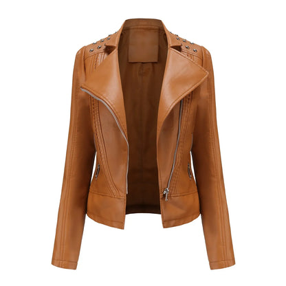 Stylische Slim Lederjacke - Doutzen