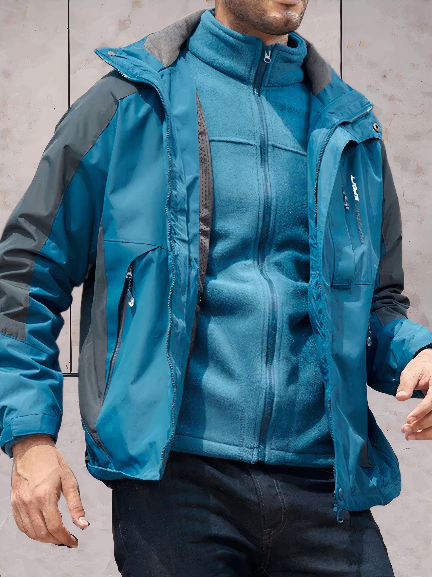 Wind- und wasserdichte Wanderjacke mit Kapuze - Scott