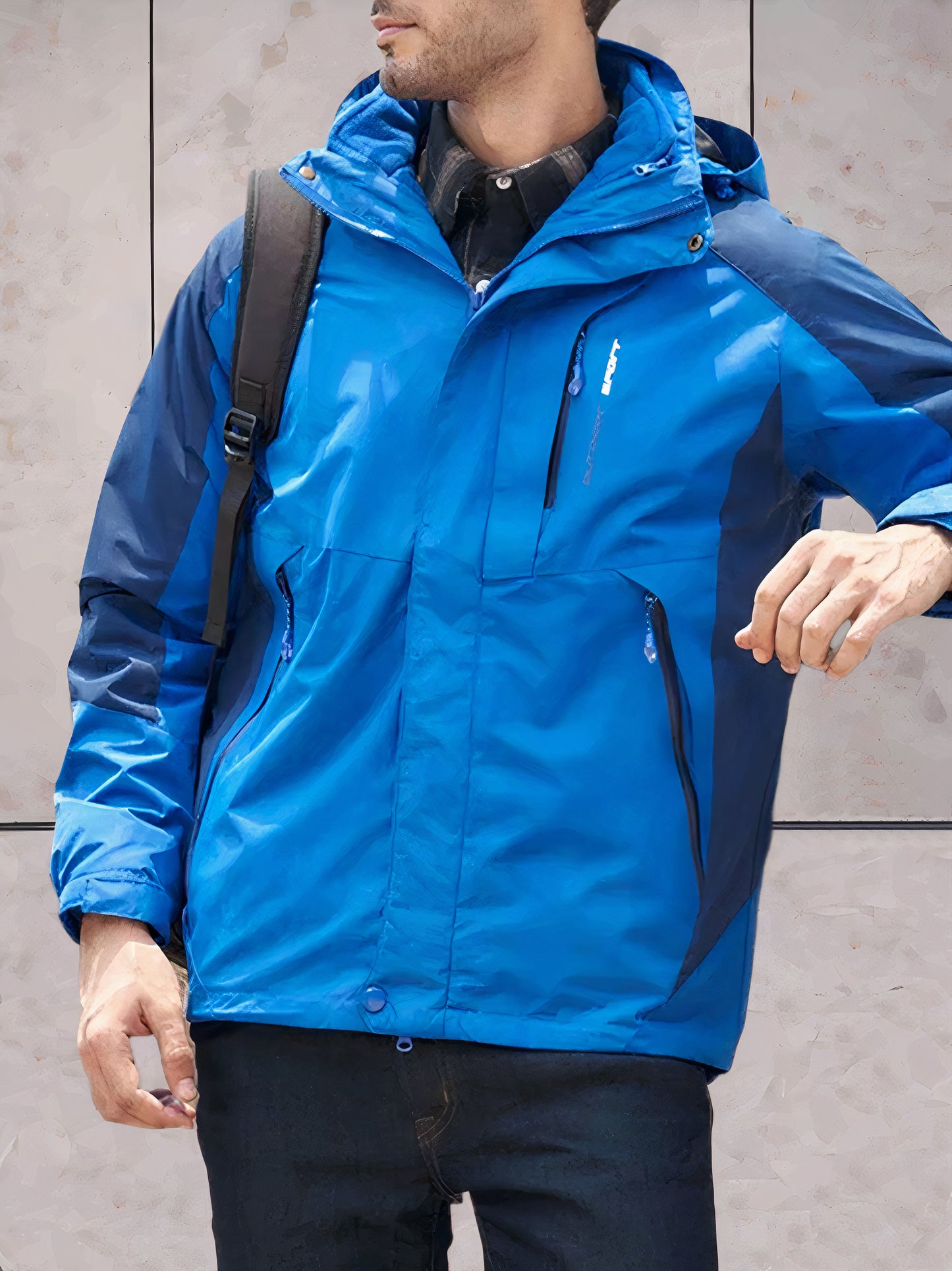 Wind- und wasserdichte Wanderjacke mit Kapuze - Scott